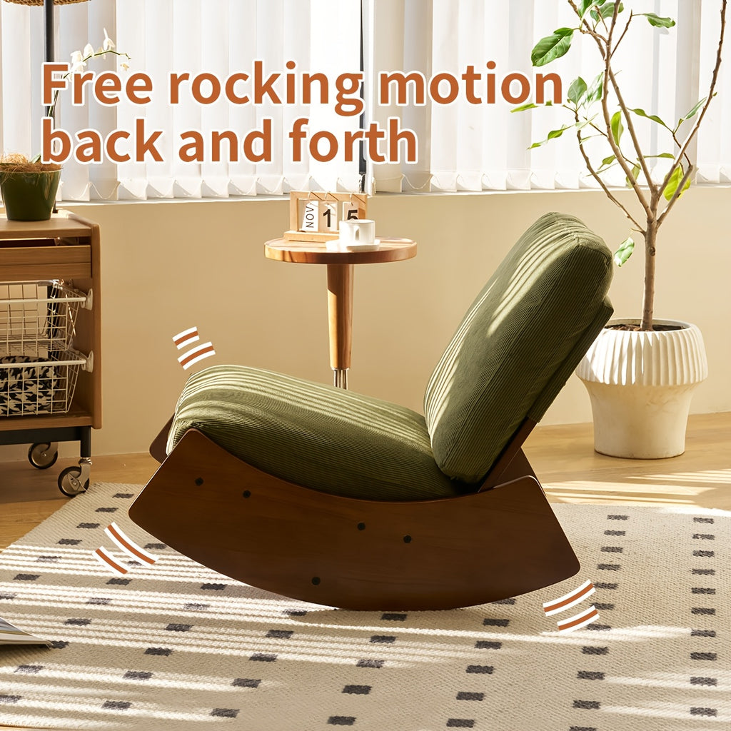 Rocking Chair Tall Back Boucle Glider Rocker Rocking Accent Chair Comfy Single Sofa Side Chair for Living Room Bedroom Hotel, Bedroom, Living Room
