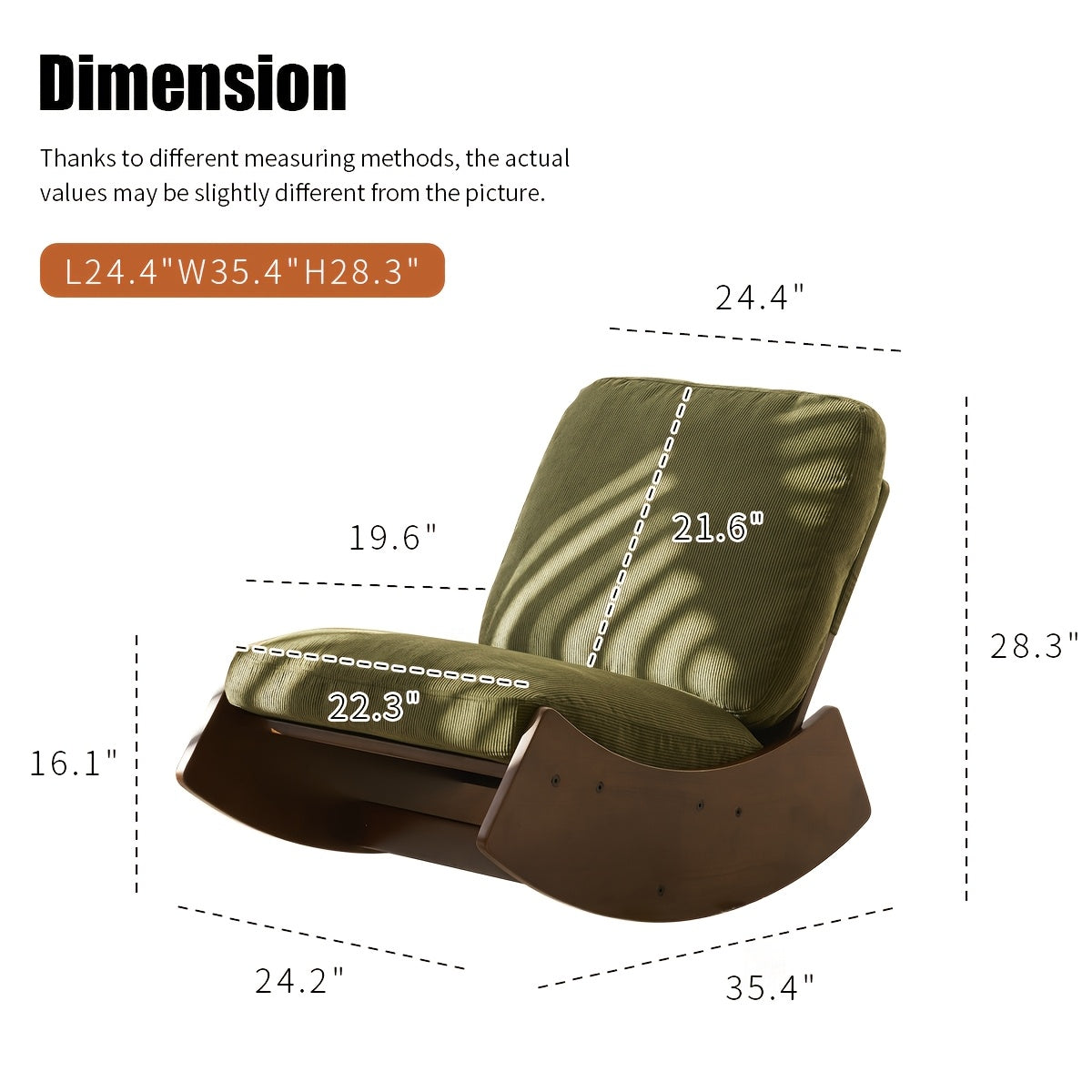 Rocking Chair Tall Back Boucle Glider Rocker Rocking Accent Chair Comfy Single Sofa Side Chair for Living Room Bedroom Hotel, Bedroom, Living Room