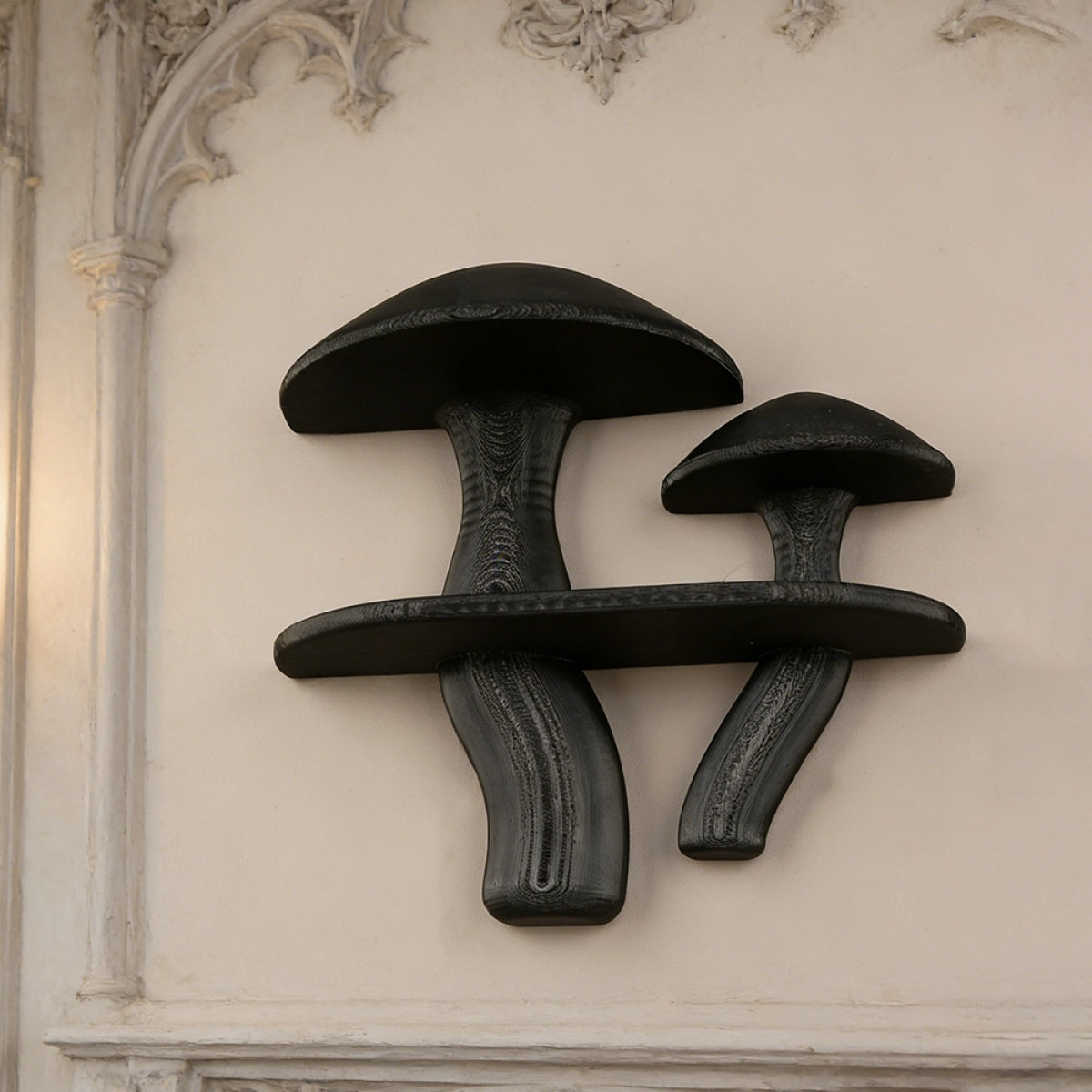 Mushroom Shaped Floating Shelves Creative Wall Mounted Plastic Hanging Rack for Living Room Bedroom Kitchen, Utility Racks