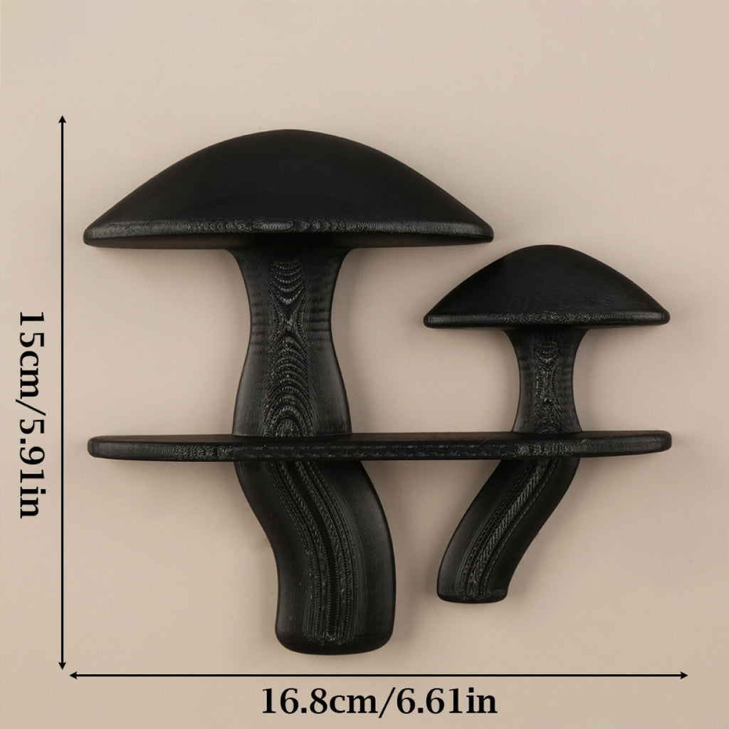 Mushroom Shaped Floating Shelves Creative Wall Mounted Plastic Hanging Rack for Living Room Bedroom Kitchen, Utility Racks